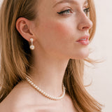 Jette double pearl earrings (silver) - Liberty in Love