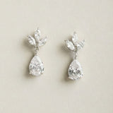 Kapika CZ drop earrings (silver) - Liberty in Love