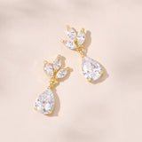 Kapika CZ drop earrings (gold) - Liberty in Love