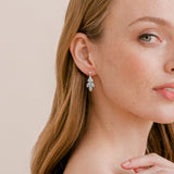 Kit crystal drop earrings (silver)