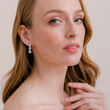 Lilly floral short drop crystal earrings - Liberty in Love