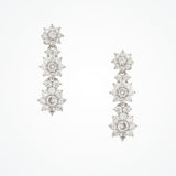 Lilly floral short drop crystal earrings - Liberty in Love