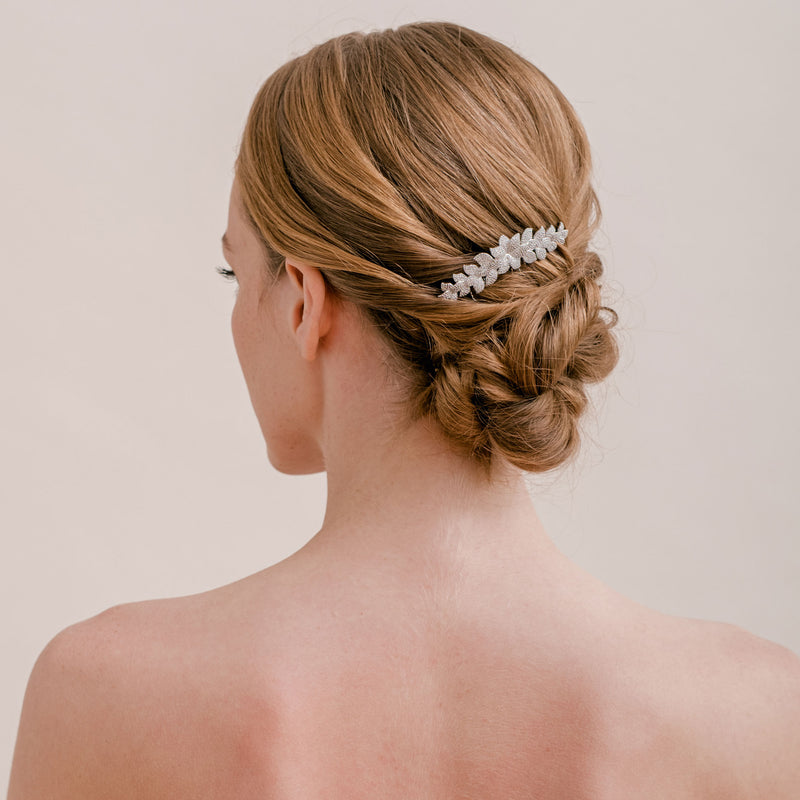 Lyric I pavé crystal leaves hair comb - Liberty in Love