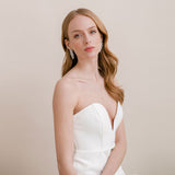 Lyssa crystal bridal statement earrings - Liberty in Love