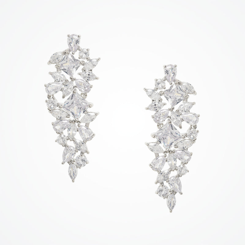 Lyssa crystal bridal statement earrings - Liberty in Love