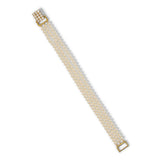 Madrid pearl three-row bracelet (gold)