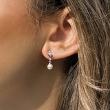 Malmo floral pearl drop earrings (silver) - Liberty in Love