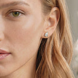 Manhattan pear zirconia stud earrings (silver) - Liberty in Love