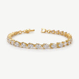 Manhattan pear zirconia bracelet (gold)