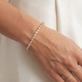 Manhattan pear zirconia bracelet (gold)