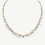 Manhattan pear zirconia necklace (gold)