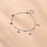 Mila chain pearl charm bracelet (silver)