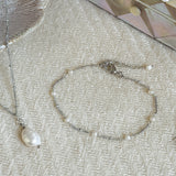 Monaco pearl chain bracelet (silver) - Liberty in Love