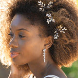 Moonspray silver crystal spray hair pins (set of 3) - Liberty in Love