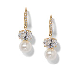 Natural beauty drop earrings (gold)