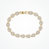 Coco Noemi pear crystal bracelet (gold) - Liberty in Love
