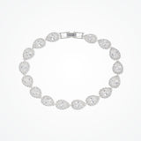 Coco Noemi pear crystal bracelet (silver) - Liberty in Love