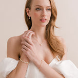 Coco Noemi pear crystal bracelet (gold) - Liberty in Love
