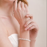 Coco Noemi pear crystal bracelet (silver) - Liberty in Love