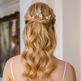 Oshana crystal clay floral hair pins - Liberty in Love