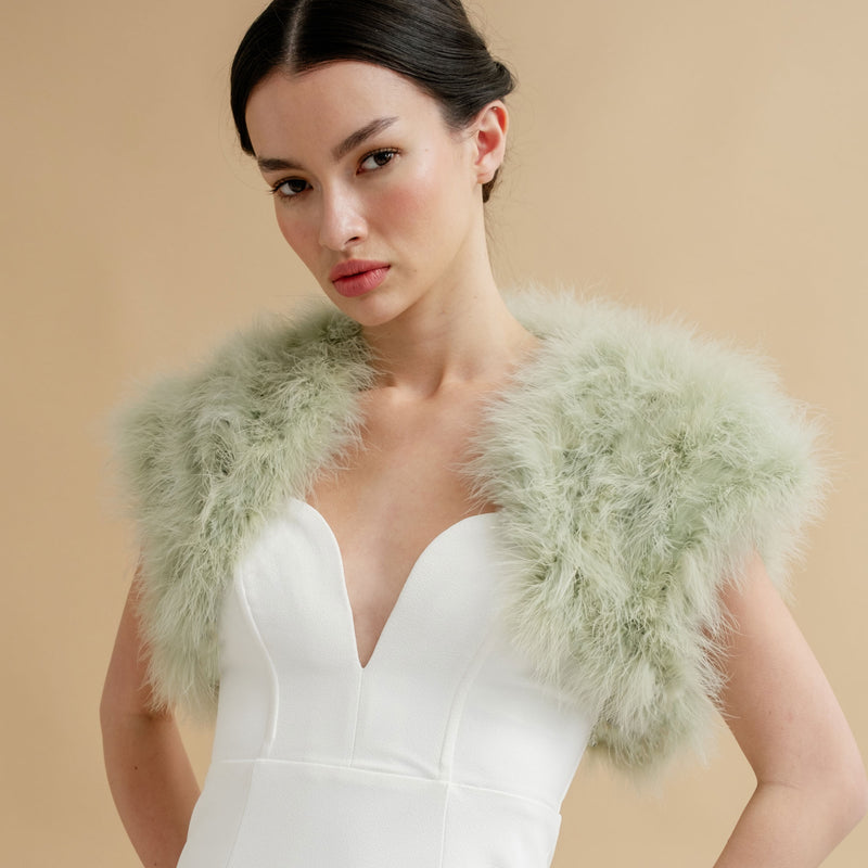 Fluffy wedding bolero outlet