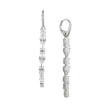 RSVP CZ linear earrings (silver) - Liberty in Love