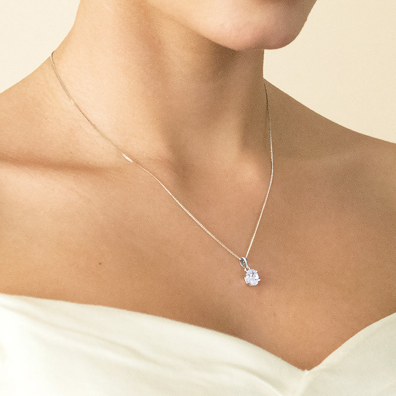 Rapture cubic zirconia pendant necklace