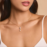 Ravelle navette crystal pearl earrings and pendant necklace set (gold)