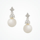 Riva pearl drop earrings (silver) - Liberty in Love