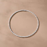 Riviere 360 grand crystal tennis necklace (silver)
