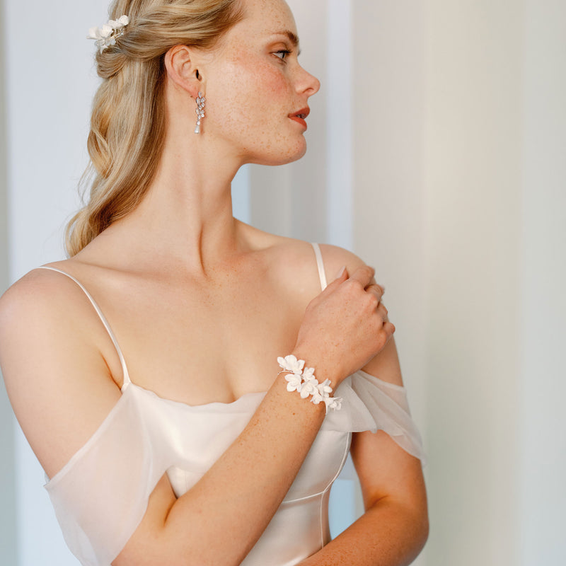 Rosa clay floral bracelet - Liberty in Love