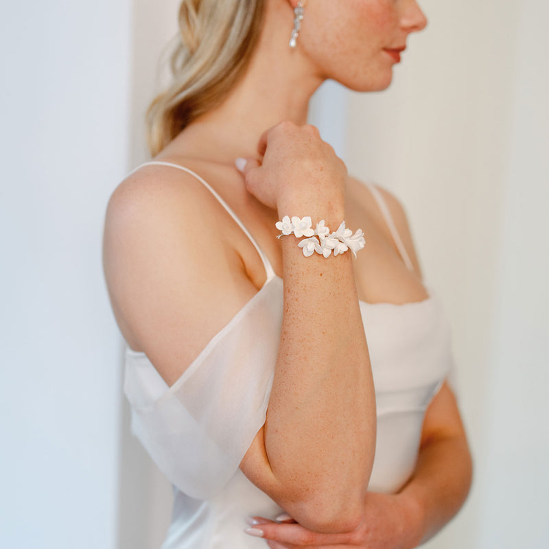 Rosa clay floral bracelet - Liberty in Love