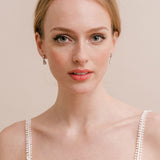 Rosa crystal teardrop earrings - Liberty in Love