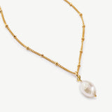 St Lucia baroque pearl pendant necklace (gold) - Liberty in Love