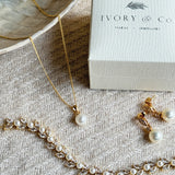 Salcombe pearl pendant necklace (gold) - Liberty in Love