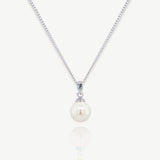 Salcombe pearl pendant necklace (silver) - Liberty in Love