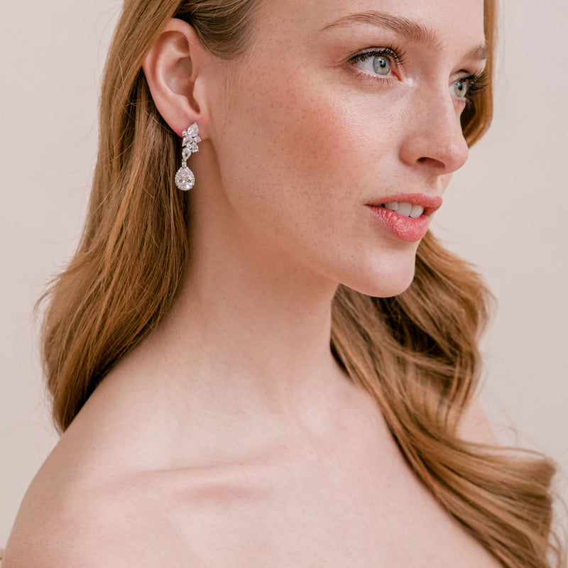 Sierra crystal drop earrings - Liberty in Love