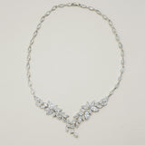 Siren crystal statement necklace (silver) - Liberty in Love