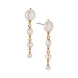 Siren linear drop earrings (gold)