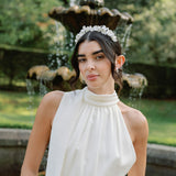 Sonali clay floral headband (gold)