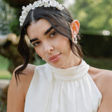 Sonali clay floral headband (gold)