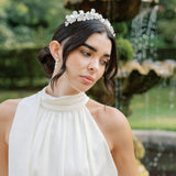 Sonali clay floral headband (gold)
