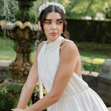Sonali clay floral headband (gold)