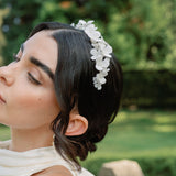 Sonali clay floral headband (gold)