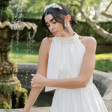 Sonali clay floral headband (gold)