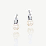 St Louis crystal abstract pearl earrings - Liberty in Love