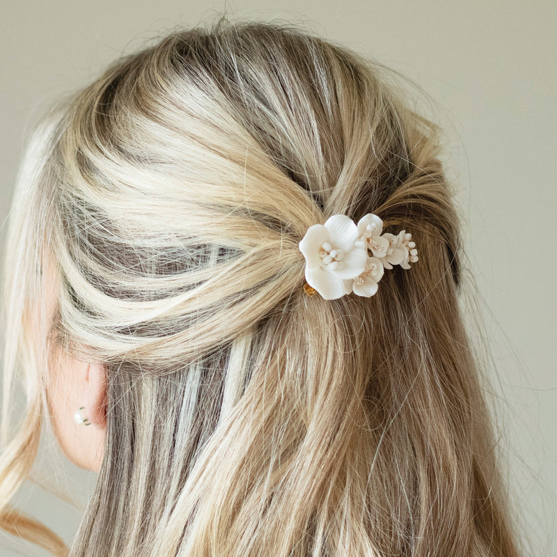 Tigerlily ceramic floral clip - Liberty in Love