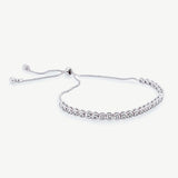 Tivoli crystal tennis toggle bracelet (silver) - Liberty in Love