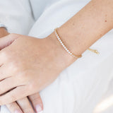 Tivoli crystal tennis toggle bracelet (gold) - Liberty in Love