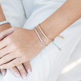 Tivoli crystal tennis toggle bracelet (silver) - Liberty in Love